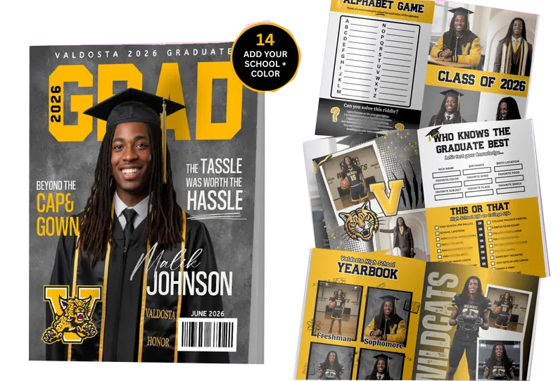 valdosta graduation booklet canva