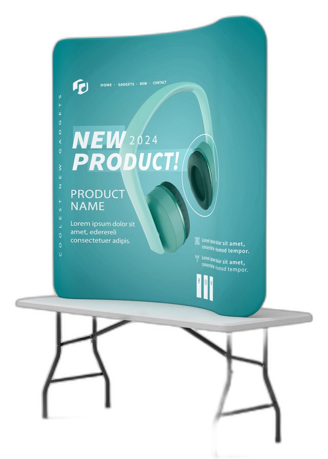 Curved Tension Fabric Display
