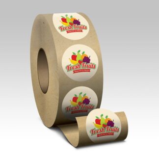 Eggshell Paper Roll Labels