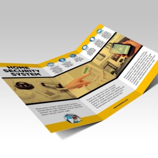 Folded brochure