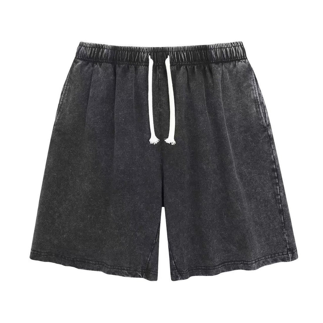 Vintage Acid Wash Cotton Premium Heavyweight Streetwear Shorts