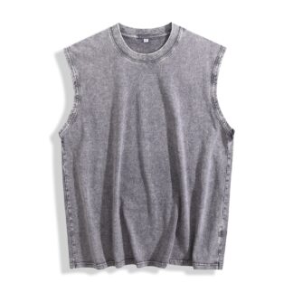 Vintage Acid Wash Vest Shirt – Premium Streetwear Sleeveless Top