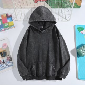 Blank Hoodie - Vintage Acid Wash Streetwear