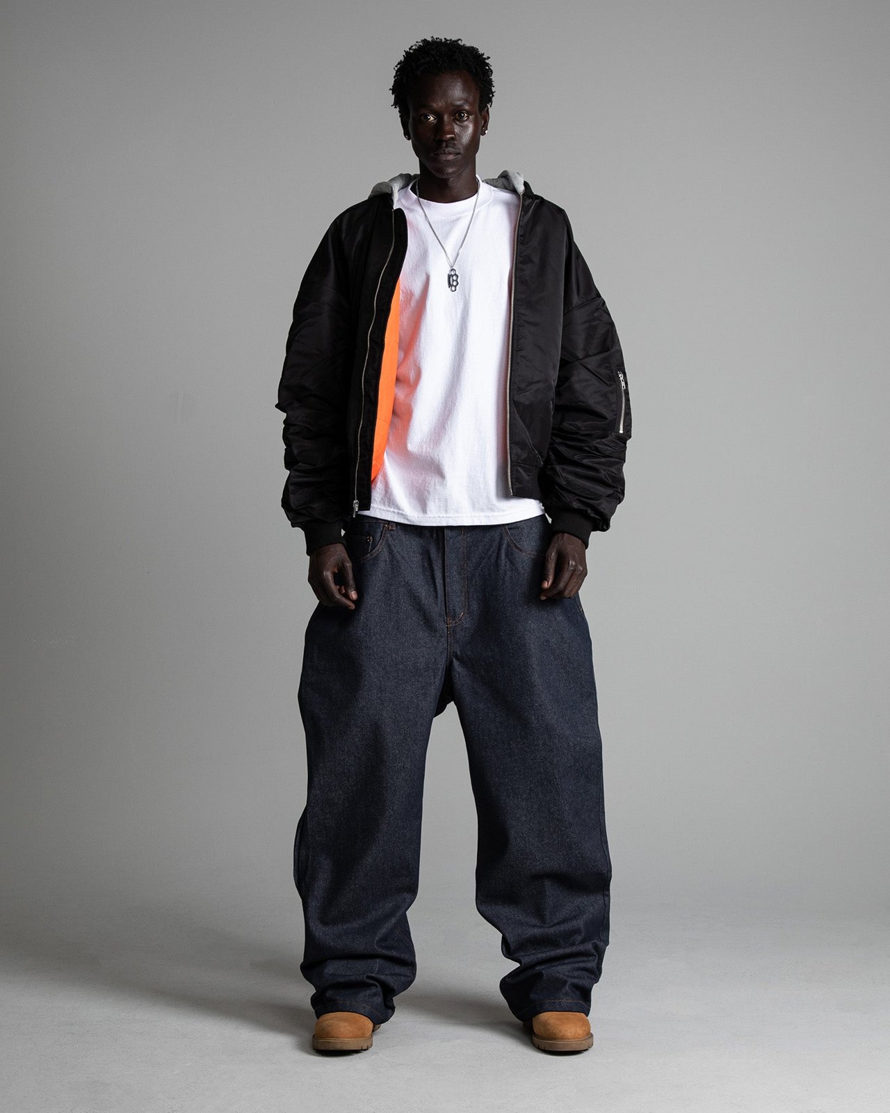 Drop Shoulder Bomber Jacket